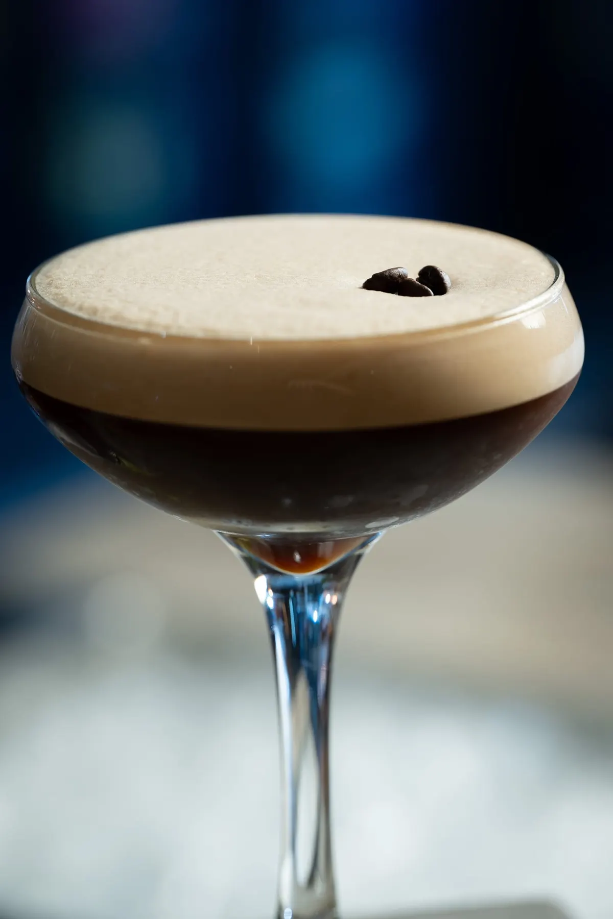 Espresso martini with a velvet crema