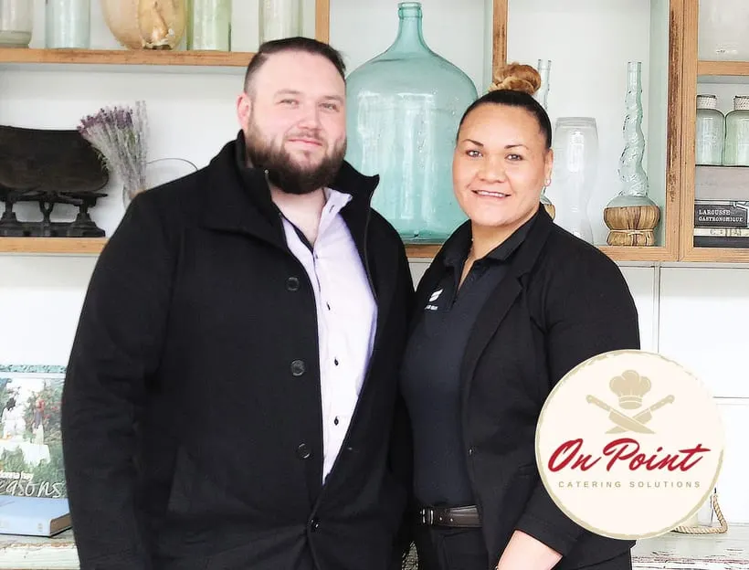 Mitchell and Elianna Walton, directors of On Point Catering Solutions
